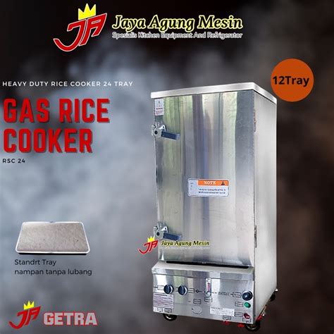 gas rice cooker with steamer